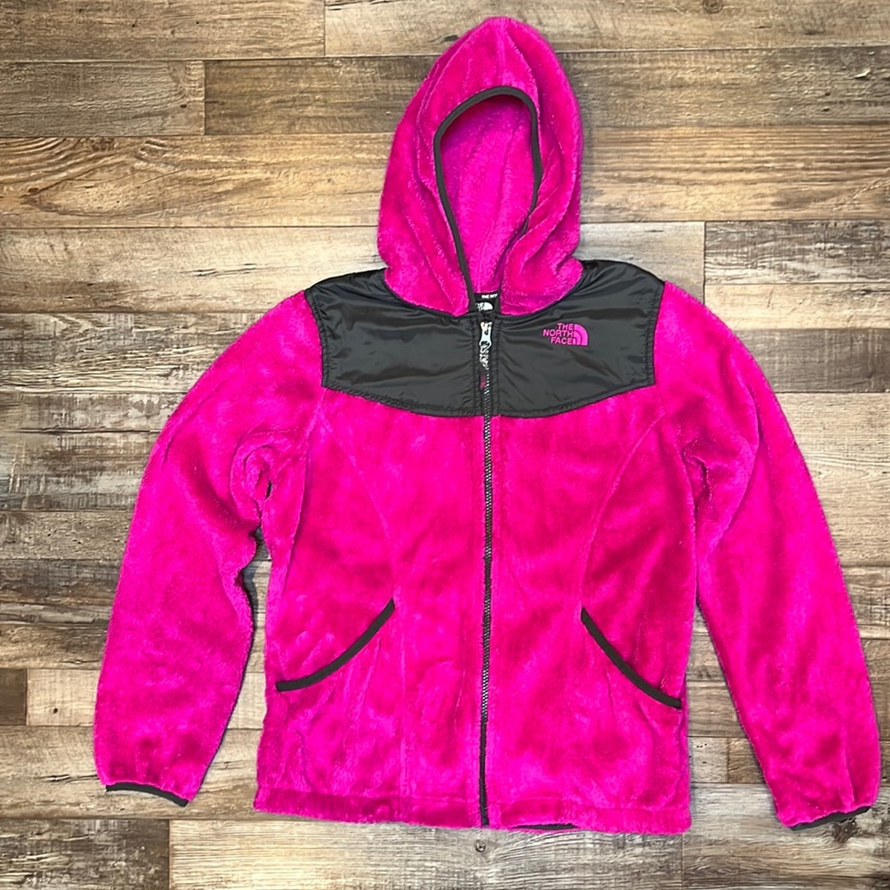 The North Face Girl’s Oso zip-up jacket with hood. Size XL(18)